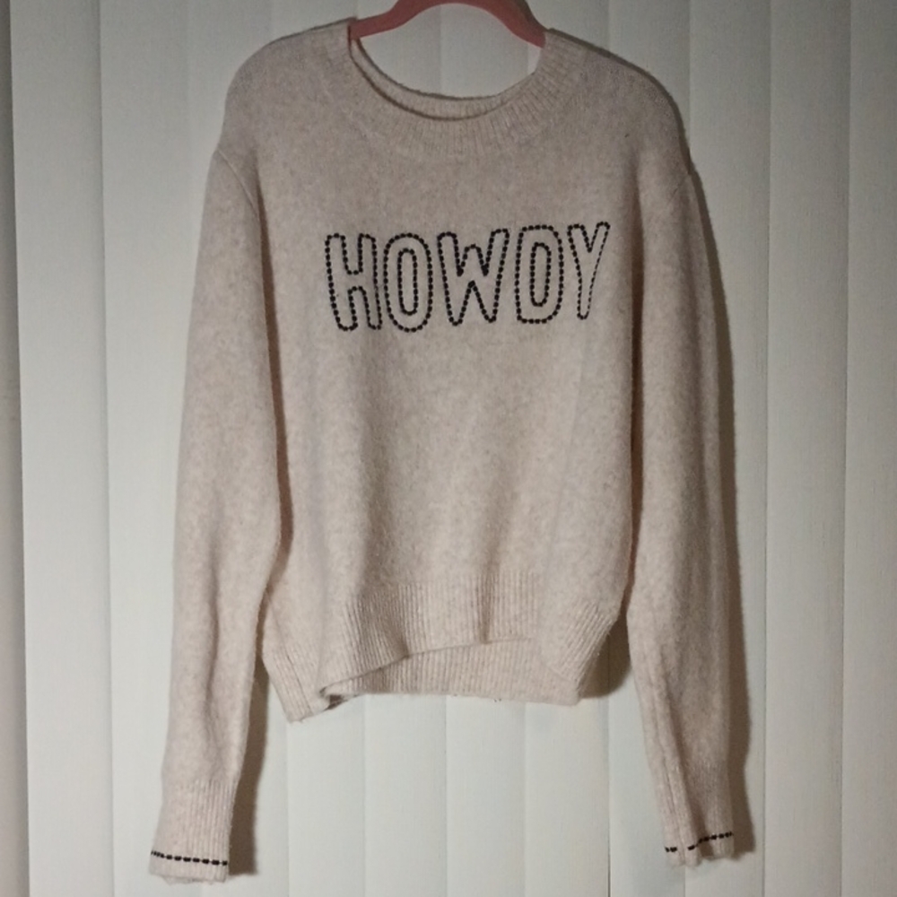 White Crow Women's Howdy Stitch Sweater (XL)